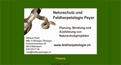 Desktop Screenshot of feldherpetologie.ch